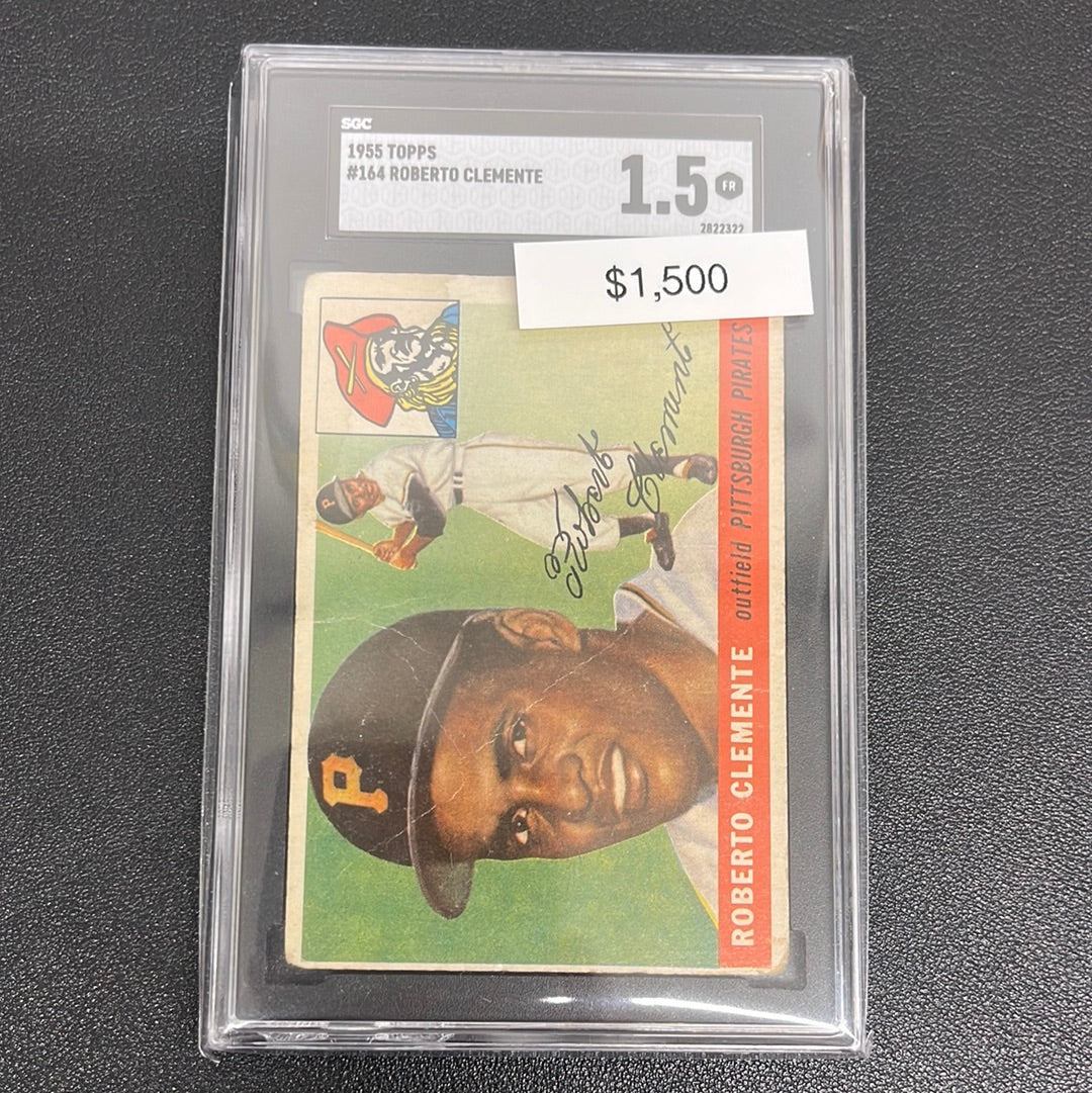 1955 MLB Topps Roberto Clemente Rookie SGC 1.5