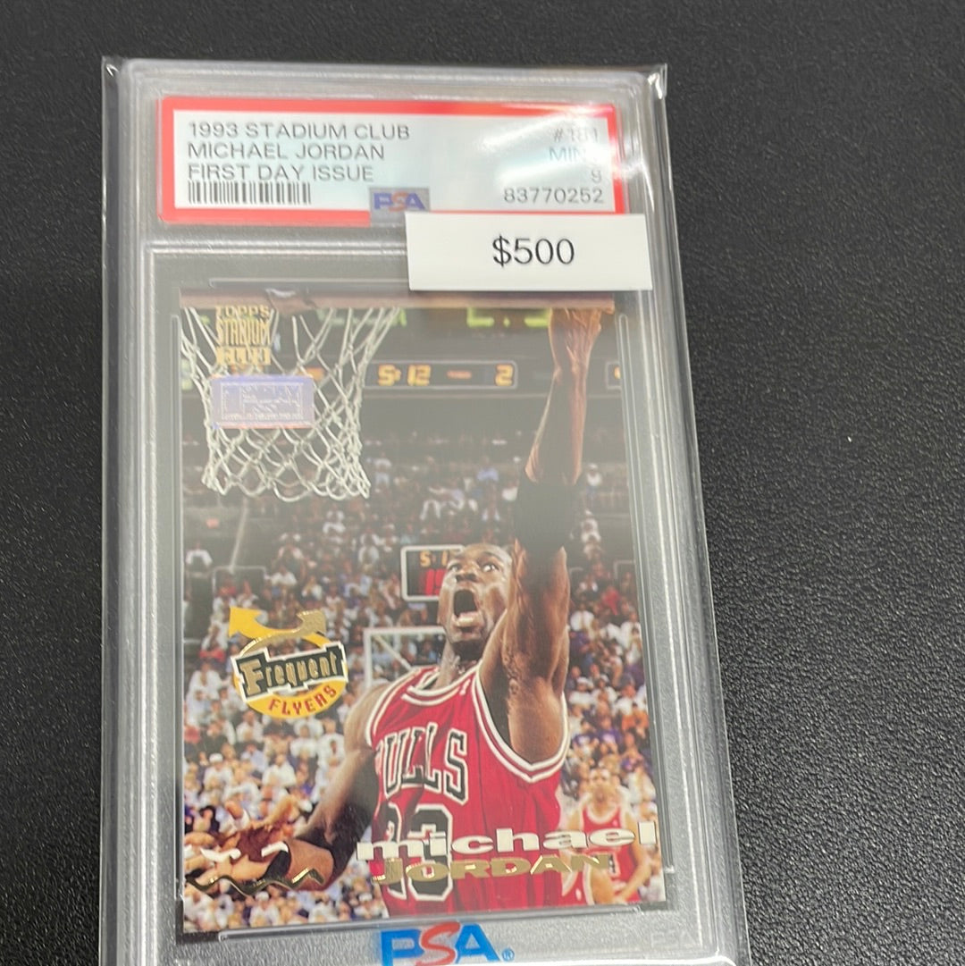 1993 Stadium Club Michael Jordan First Day Issue PSA 9