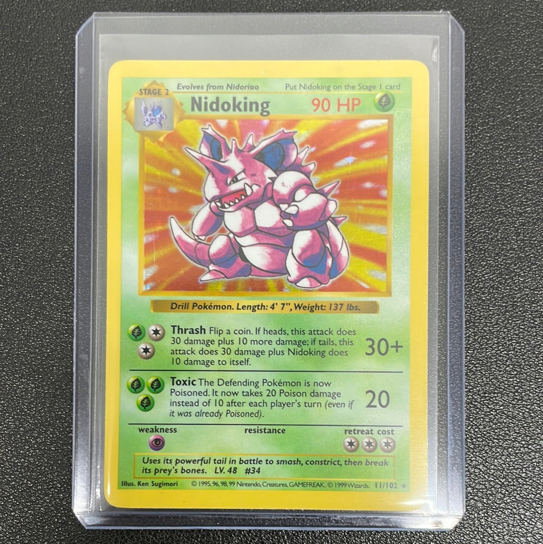 Pokémon Shadowless Nidoking (Base Set) 11/102