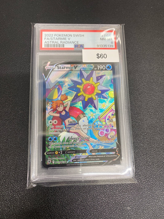 Pokémon Starmie V Astral Radiance Full Art TG13/TG30 PSA 8