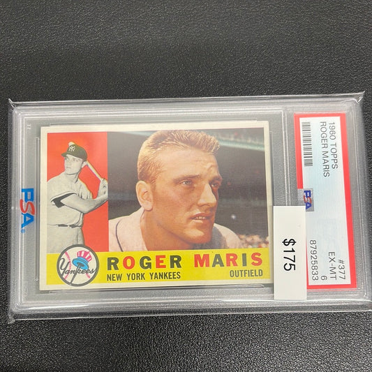 1960 MLB Topps Roger Maris PSA 6