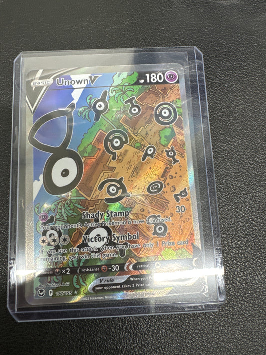 Pokémon Unown V Alternate Full Art (Silver Tempest) 177/195