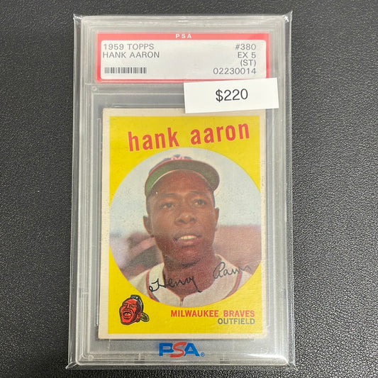 1959 Topps Hank Aaron PSA 5