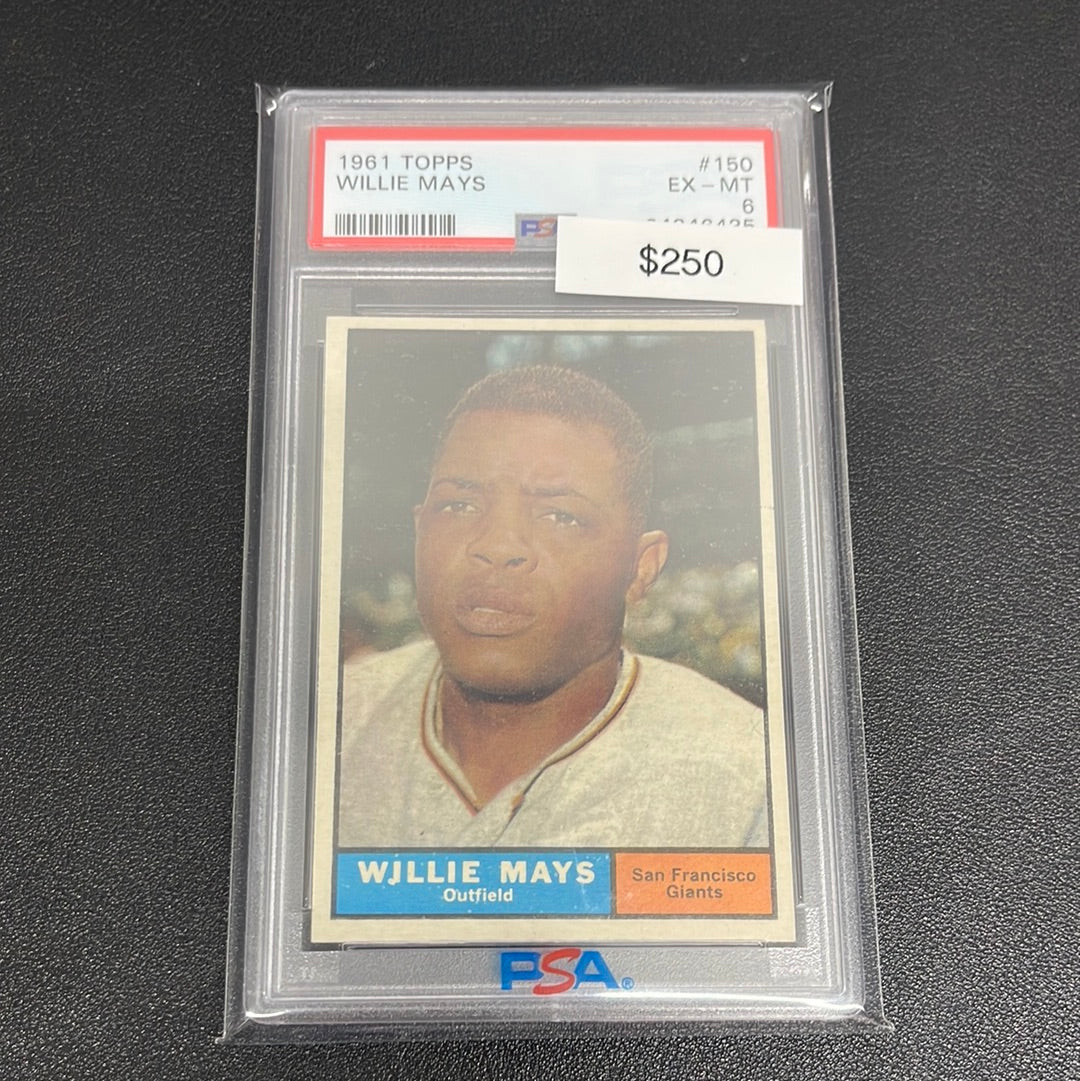 1961 MLB Topps Willie Mays PSA 6