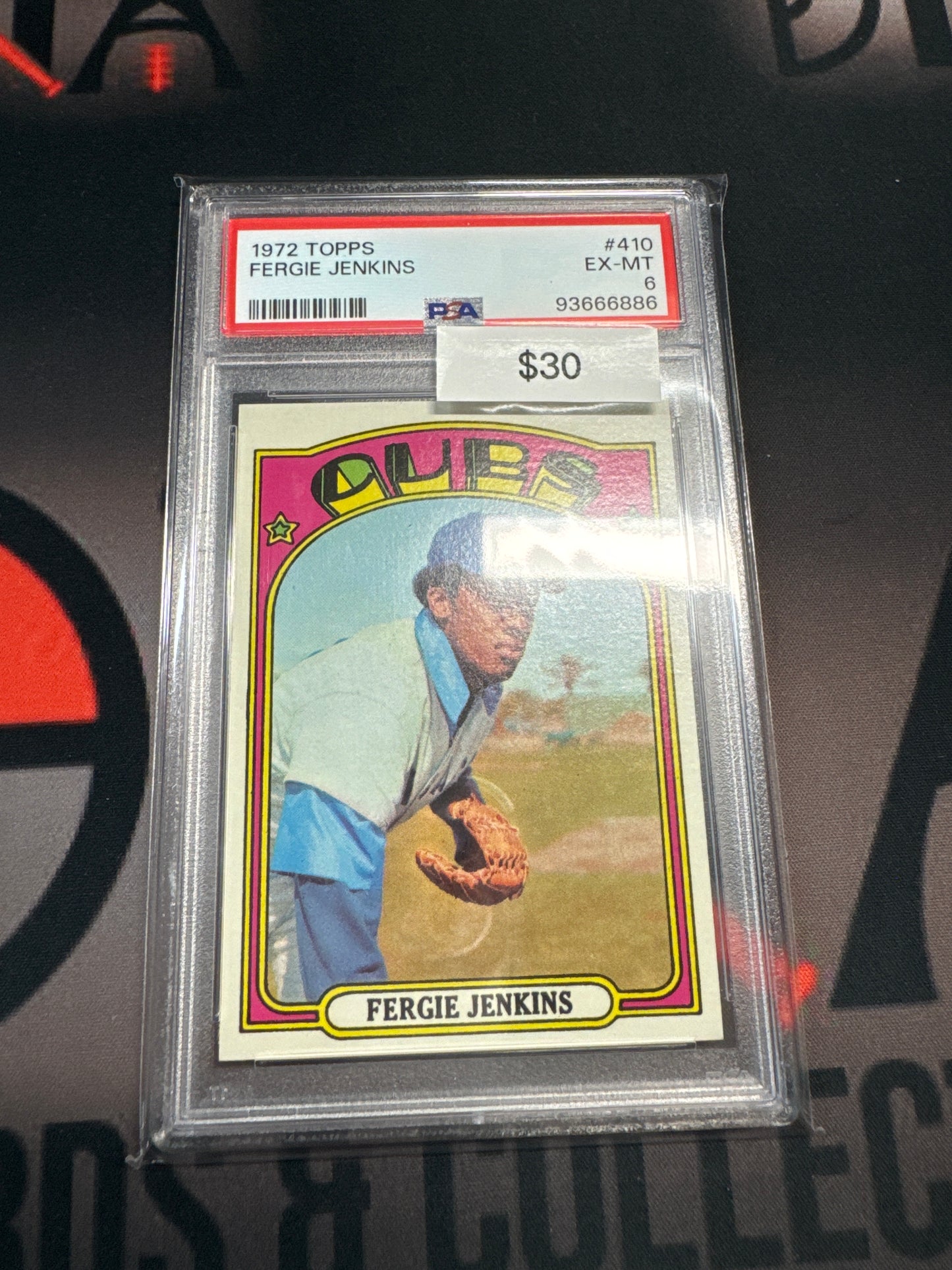 1972 Topps Fergie Jenkins PSA 6