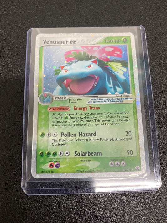 Pokémon Venusaur ex Holo Fire Red and Leaf Green 112/112 LP