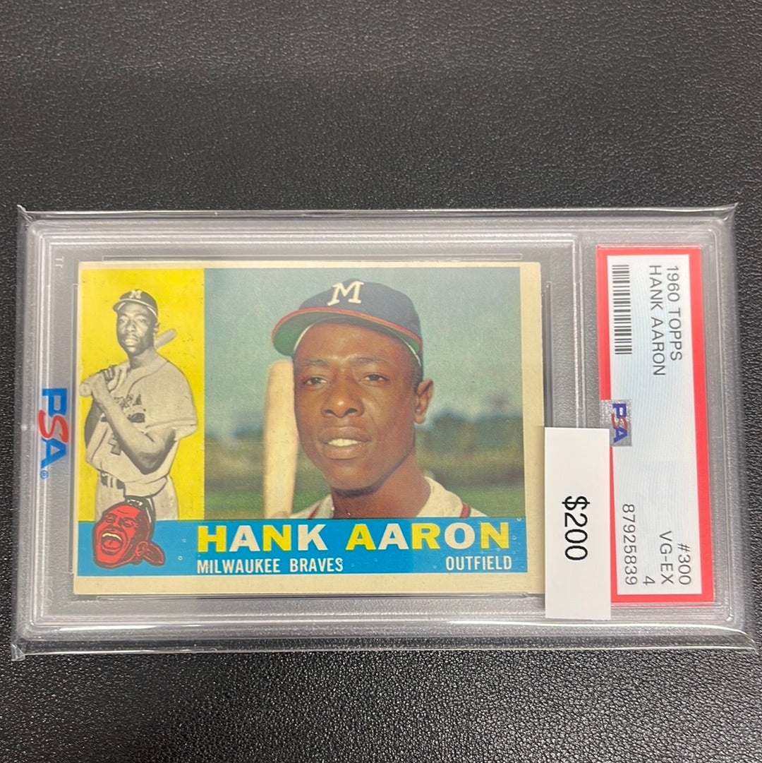 1960 MLB Topps Hank Aaron PSA 4