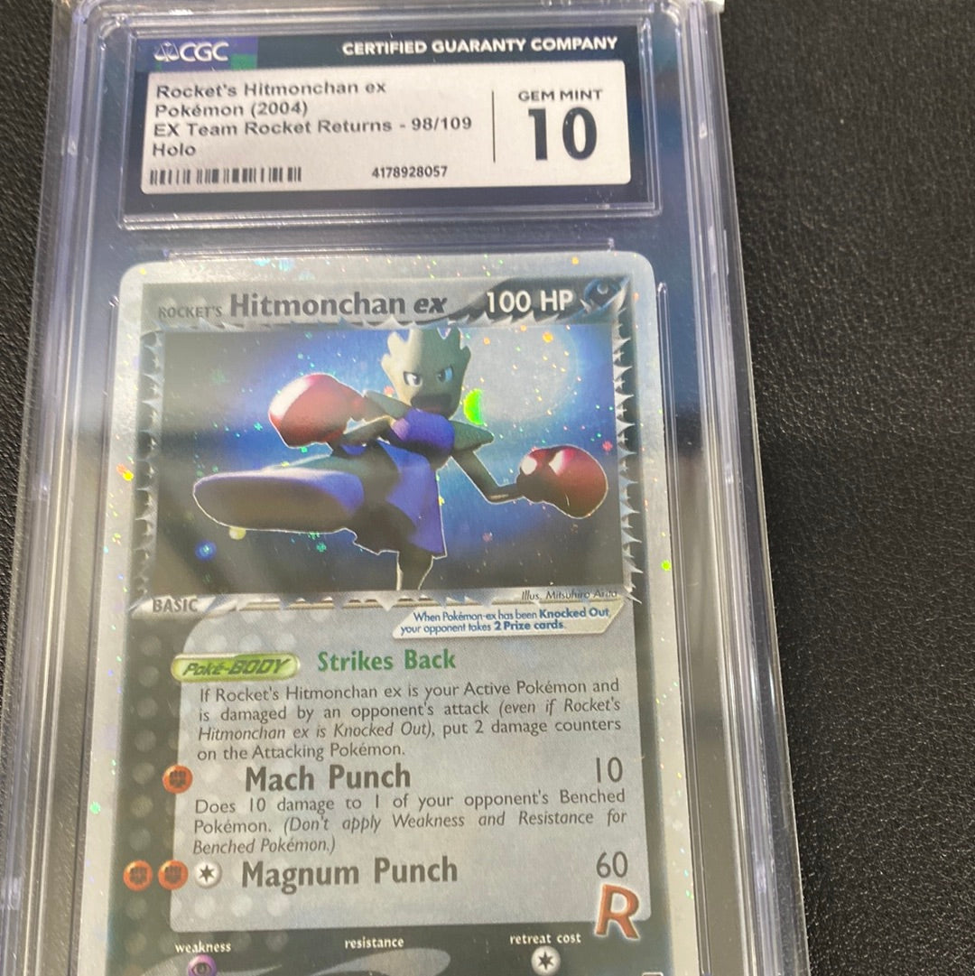 Pokemon Rocket’s Hitmonchan EX CGC 10