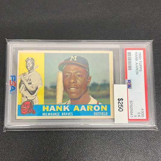 1960 MLB Topps Hank Aaron PSA 5