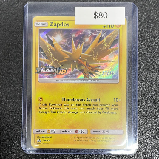 Pokémon Zapdos Staff Promo Team Up SM159