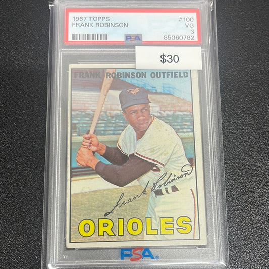 1967 MLB Topps Frank Robinson PSA 3