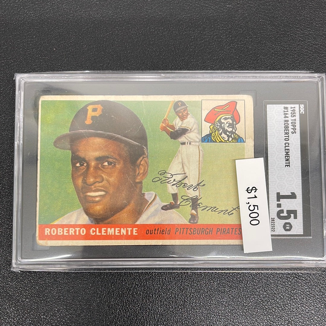 1955 MLB Topps Roberto Clemente Rookie SGC 1.5