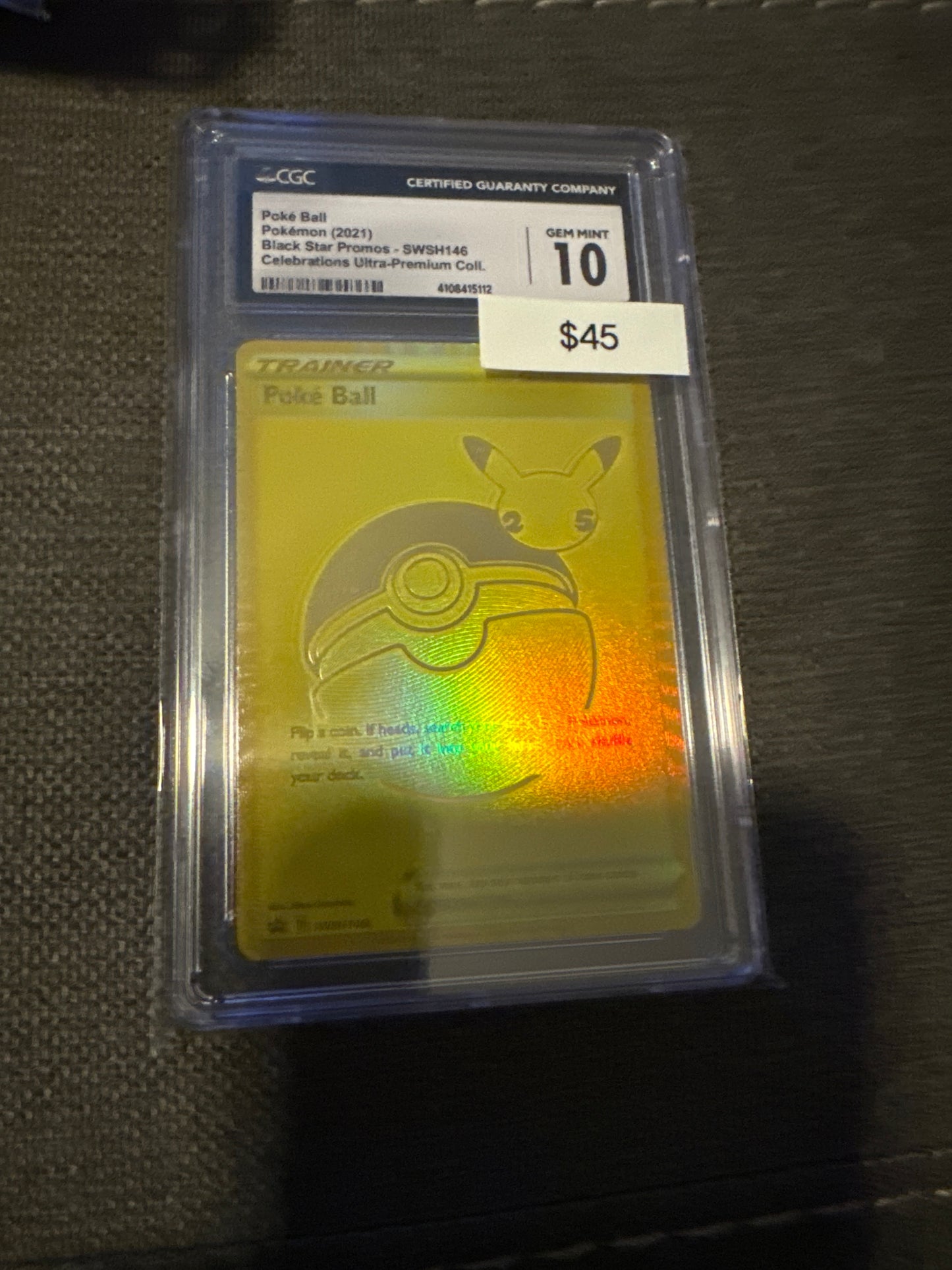 Pokemon Poke Ball SWSH146 CGC 10