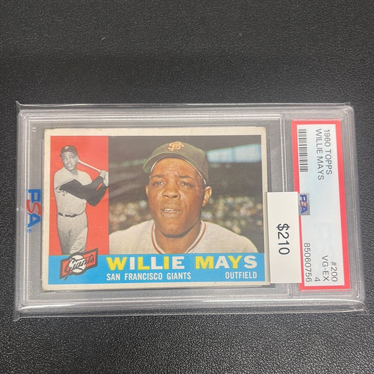 1960 MLB Topps Willie Mays PSA 4