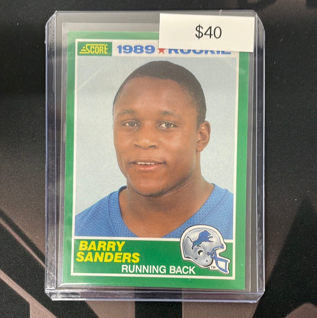 1989 NFL Barry Sanders Score Rookie