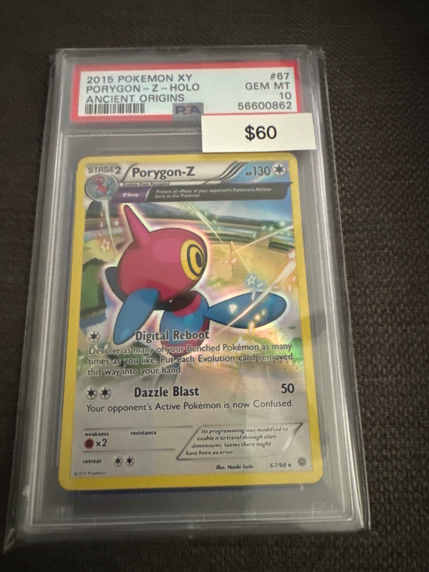 Pokemon Porygon-Z holo 67/98 PSA 10