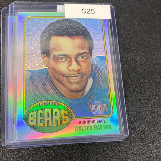 1976 Topps Archives Reserve Walter Payton silver reprint