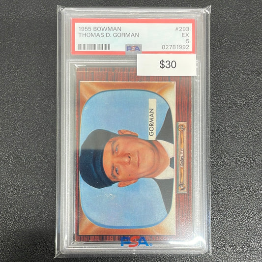 1955 Bowman Thomas D. Gorman PSA 5