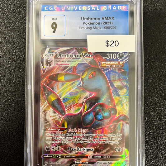 Pokémon Umbreon Vmax CGC9 95/203