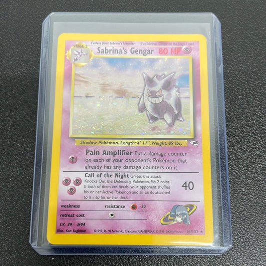 Pokémon Sabrina’s Gengar Gym Heroes holo 14/132