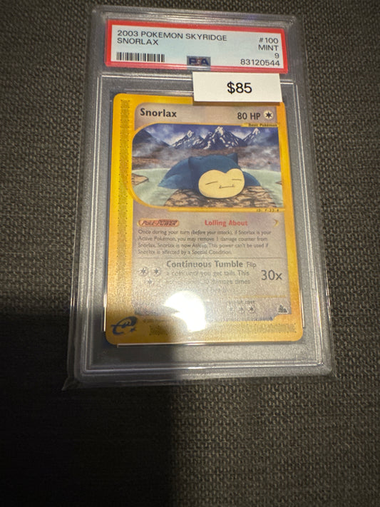 Pokemon Snorlax 100/144 PSA 9