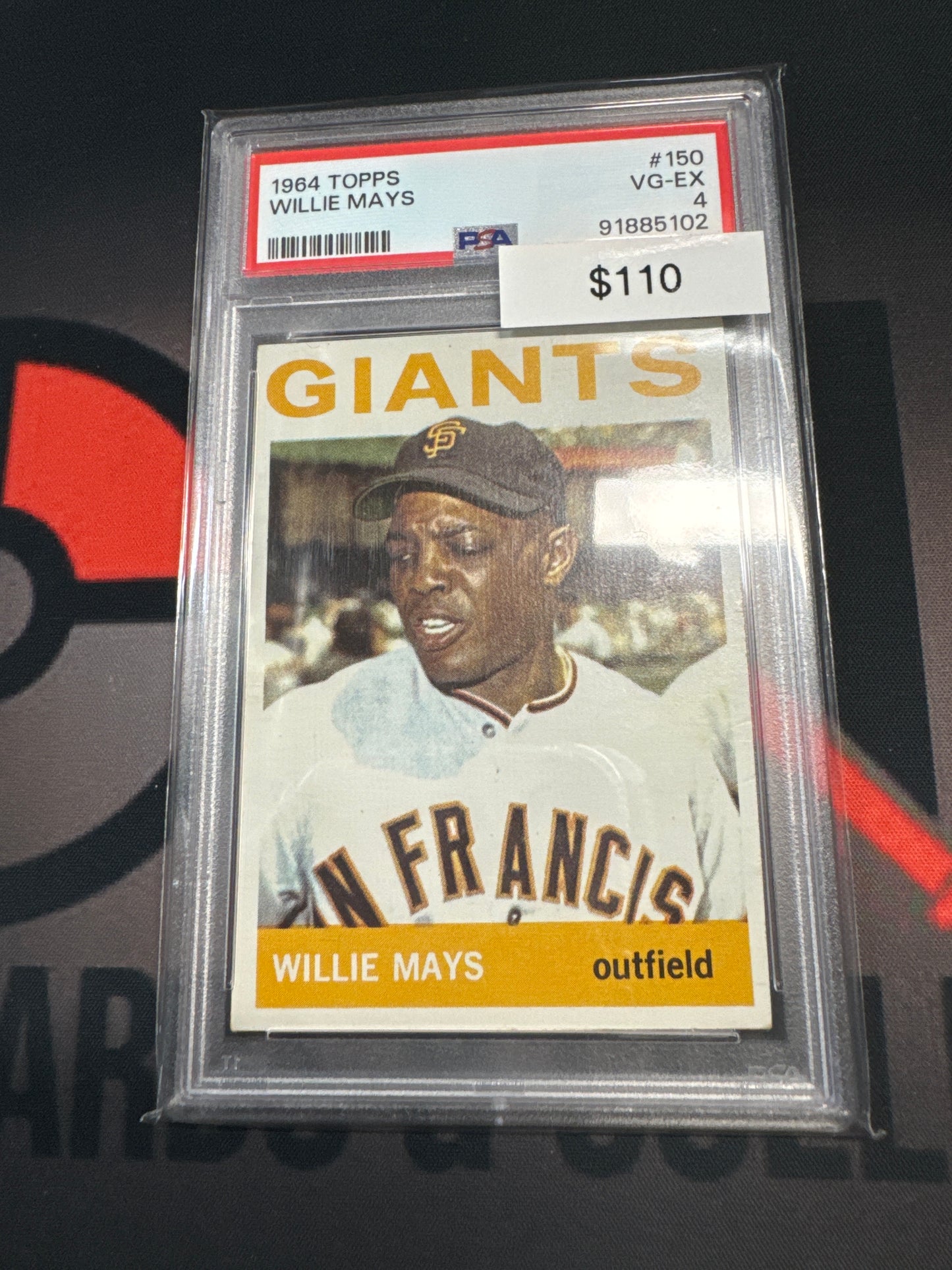 1964 Topps Willie Mays PSA 4