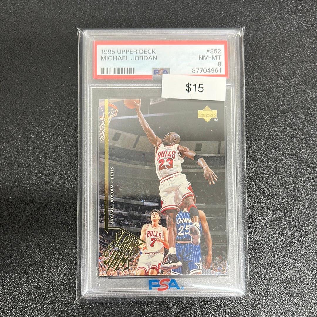 1995 Upper Deck Michael Jordan #352 PSA 8