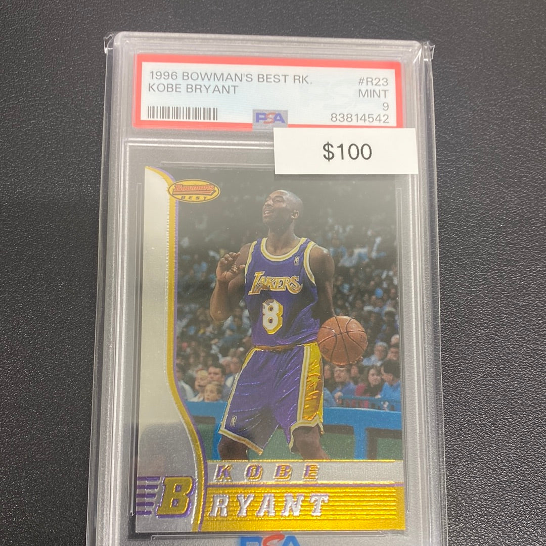 1996 Bowman’s Best Rookie Kobe Bryant PSA 9