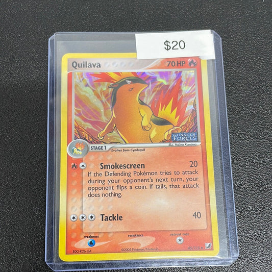 Pokémon Quilava Reverse Holo Unseen Forces 45/115