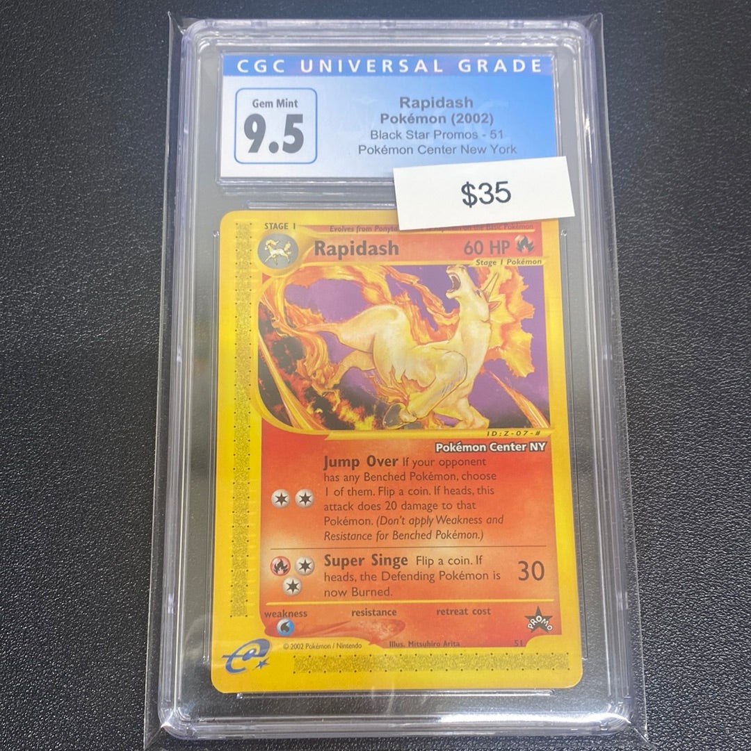 Pokémon Rapidash Promo 51 CGC 9.5