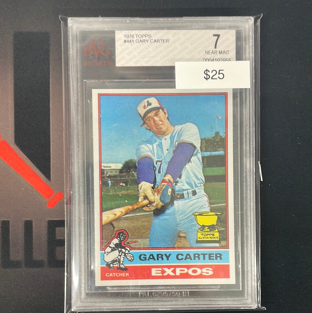 1976 MLB Gary Carter Topps All-Star Rookie Beckett 7