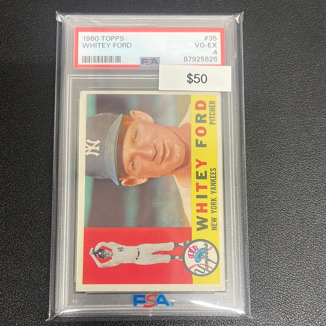 1960 MLB Topps Whitey Ford PSA 4