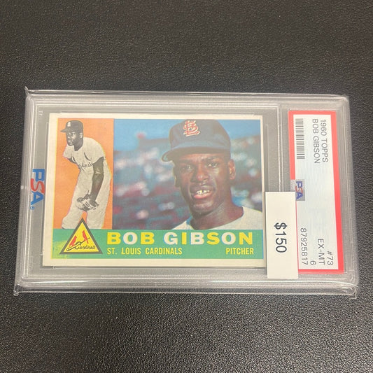 1960 MLB Topps Bob Gibson PSA 6