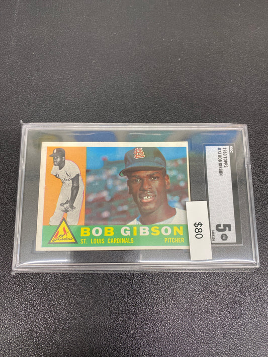 1960 MLB Topps Bob Gibson SGC 5