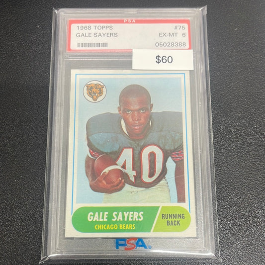 1968 NFL Topps Gale Sayers PSA 6