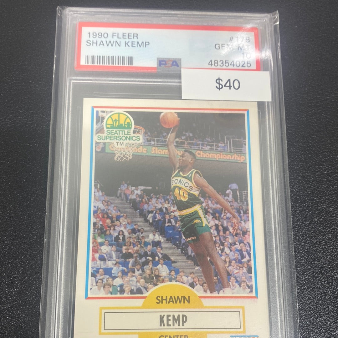 1990 Fleer Shawn Kemp PSA 10