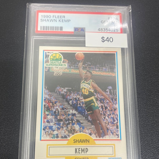 1990 Fleer Shawn Kemp PSA 10