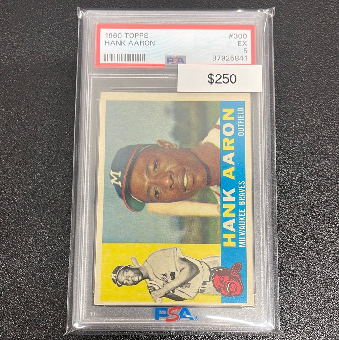 1960 MLB Topps Hank Aaron PSA 5