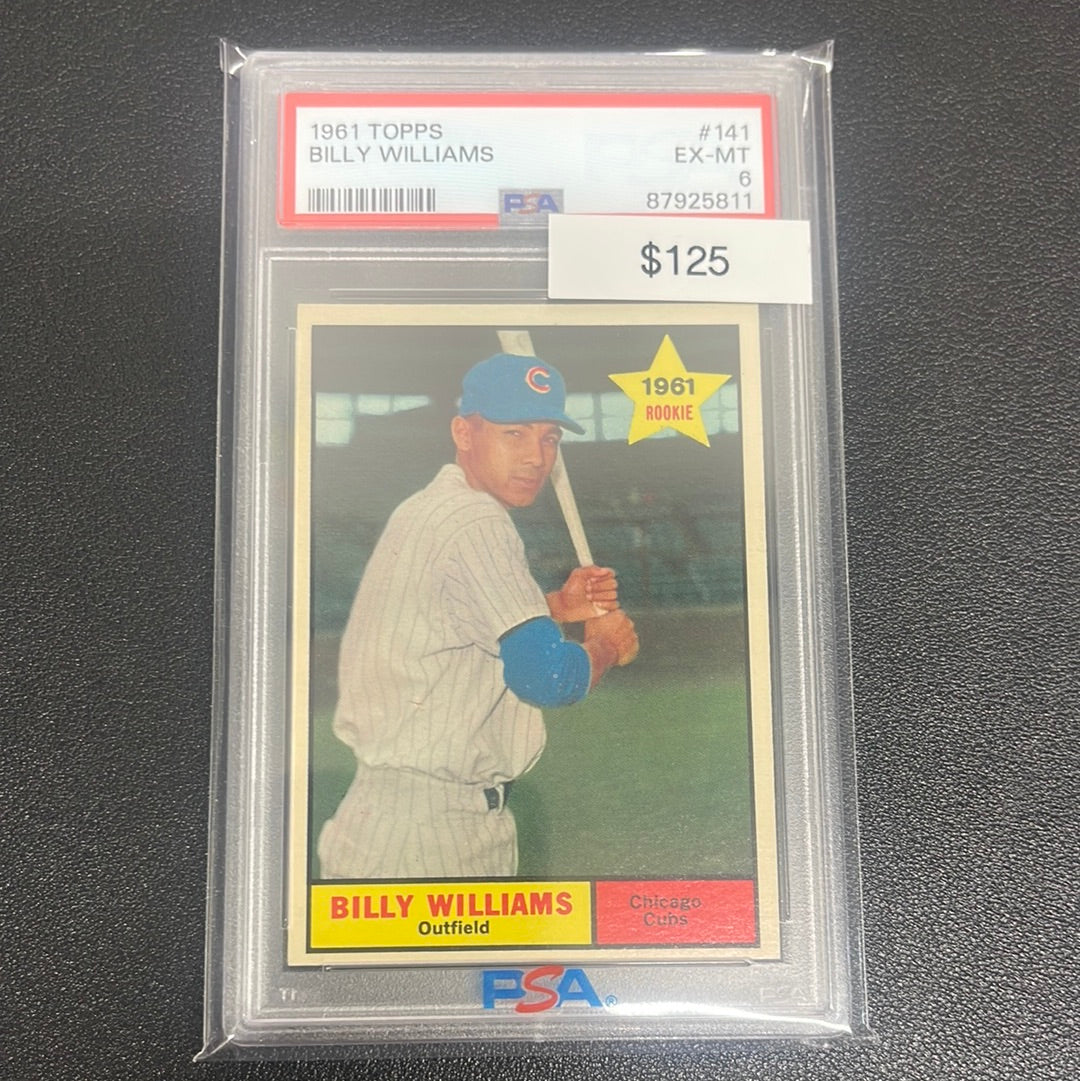 1961 MLB Topps Billy Williams Rookie PSA 6