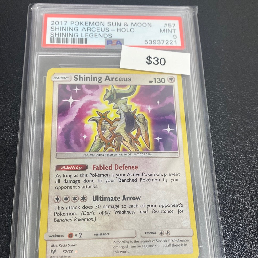 Pokémon Shining Arceus holo PSA 9