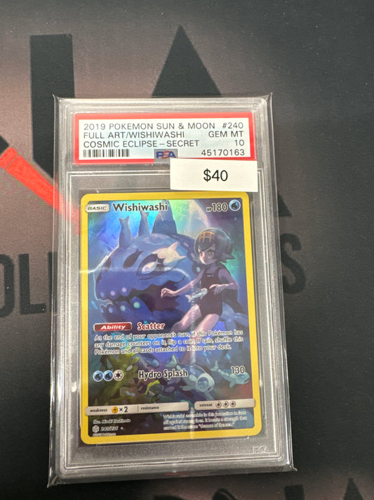 Pokemon Wishiwashi Secret 240/236 PSA 10