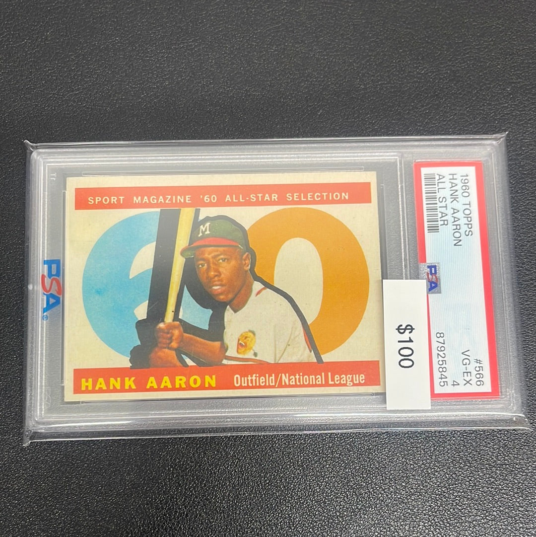 1960 Topps Hank Aaron All Star PSA 4