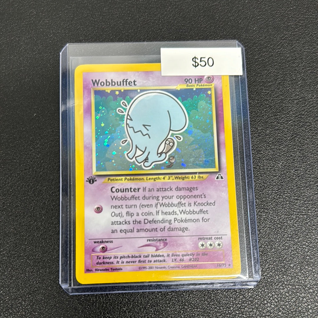 Pokémon Wobbuffet Neo Discovery 1st Edition Holo 16/75