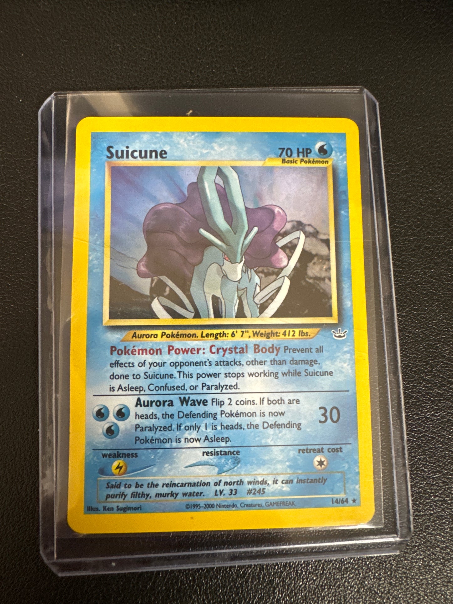 Pokemon Suicune holo 14/64 Neo Revelation DM