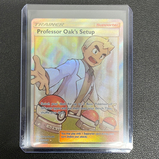 Pokémon Professor Oak’s Setup Full Art (Cosmic Eclipse) 233/236