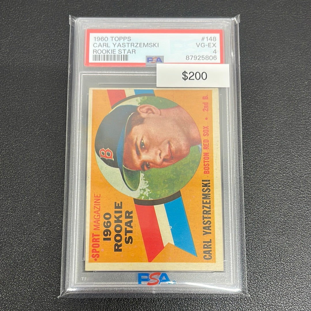 1960 MLB Topps Carl Yastrzemski Rookie Star PSA 4