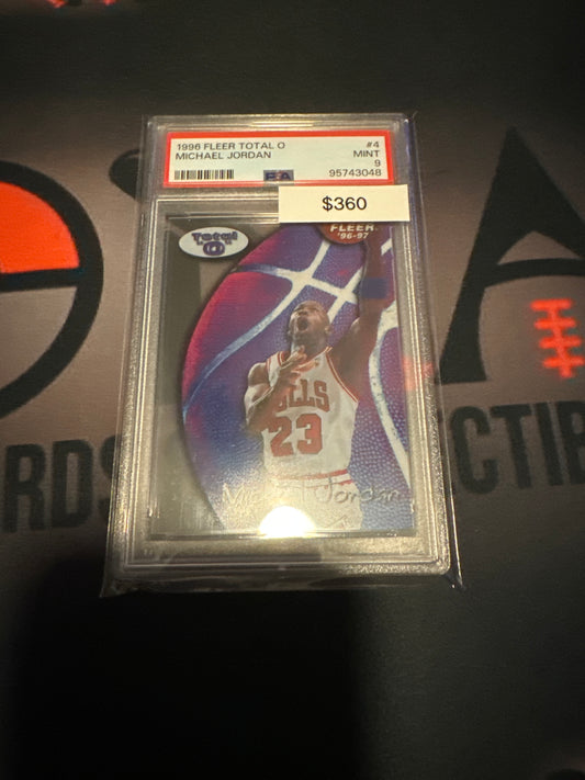 1996 Fleer Michael Jordan Total “O” PSA 9