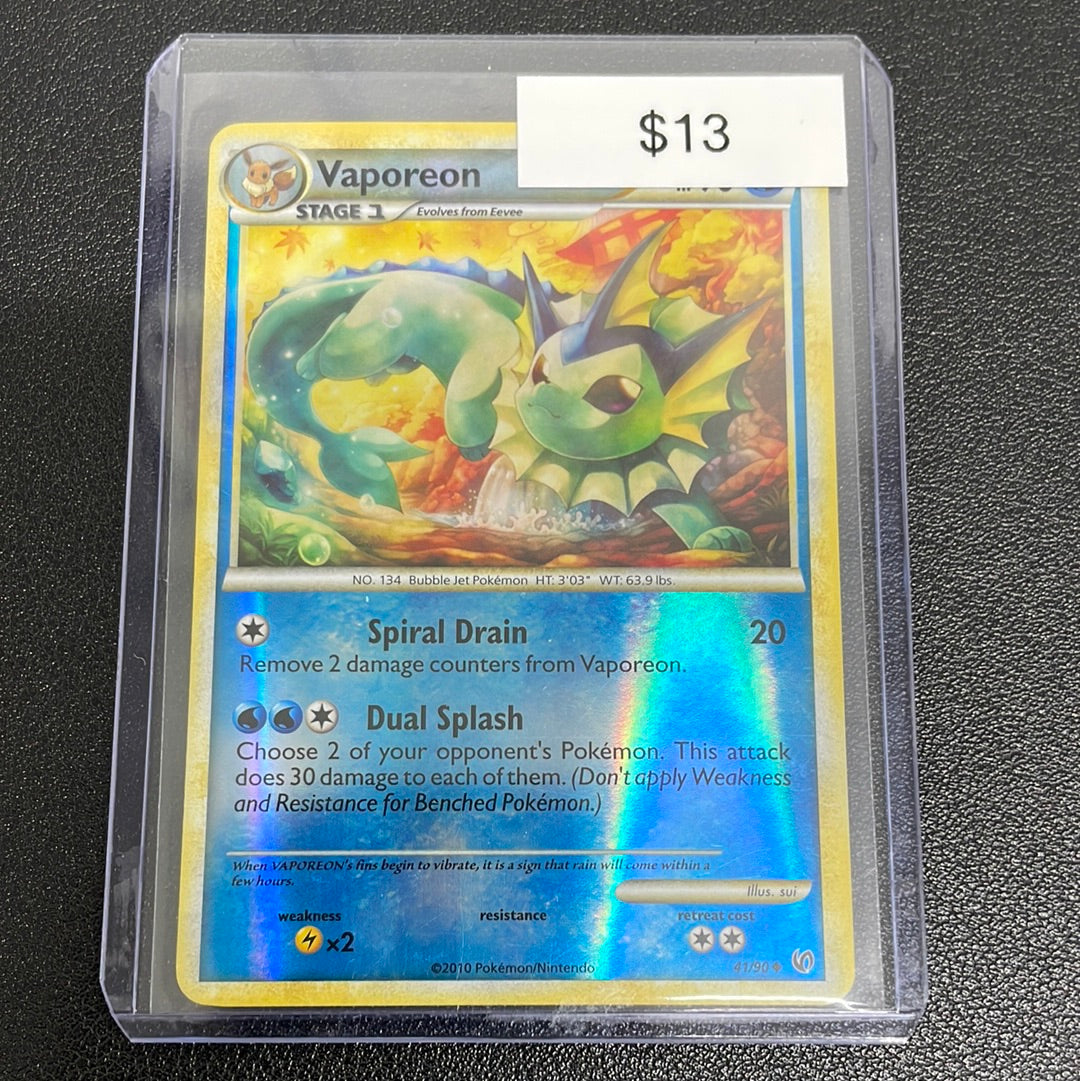 Pokémon Vaporeon Undaunted Reverse Holo 41/90