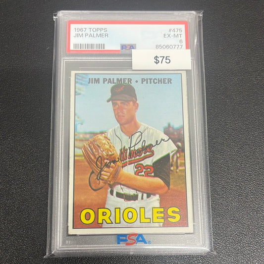 1967 MLB Topps Jim Palmer PSA 6