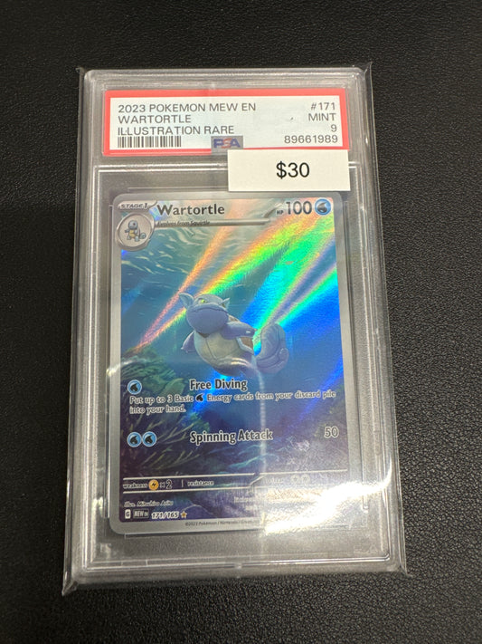 Pokemon Wartortle 171/165 PSA 9